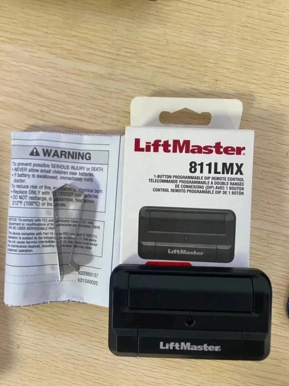 LiftMaster 811LMX Garage Door / Gate Opener Remote Security+ 2.0 Free Shipping
